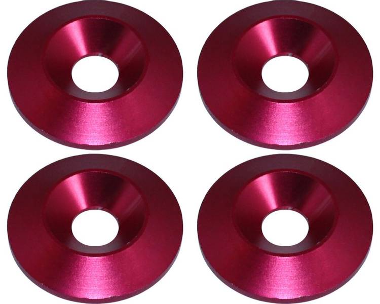 Forsenket skive sete 8mm aluminium